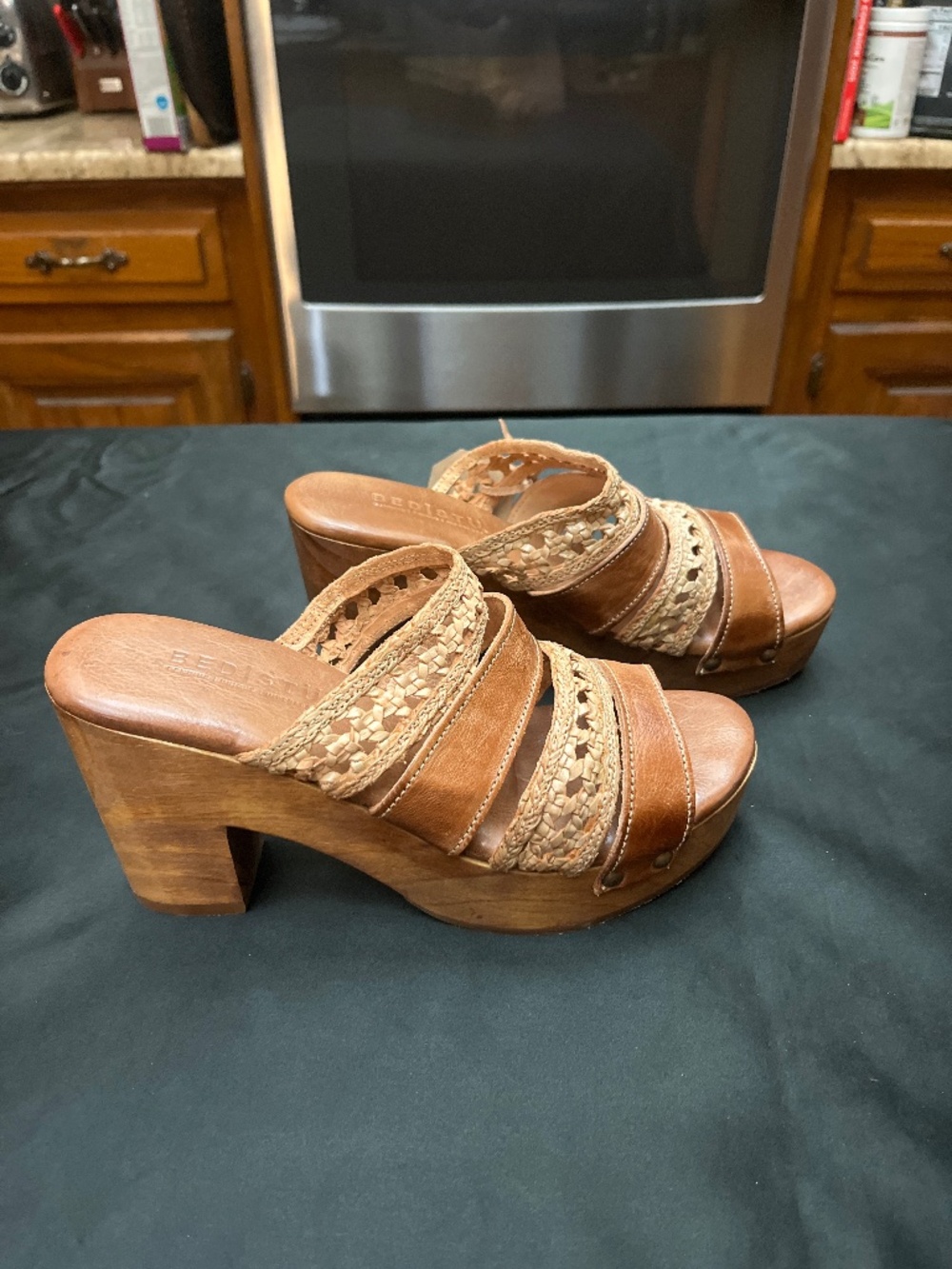 NWT Bed Stu Crystal/Jessie Platform Clogs.  Sz. 9.5 M.